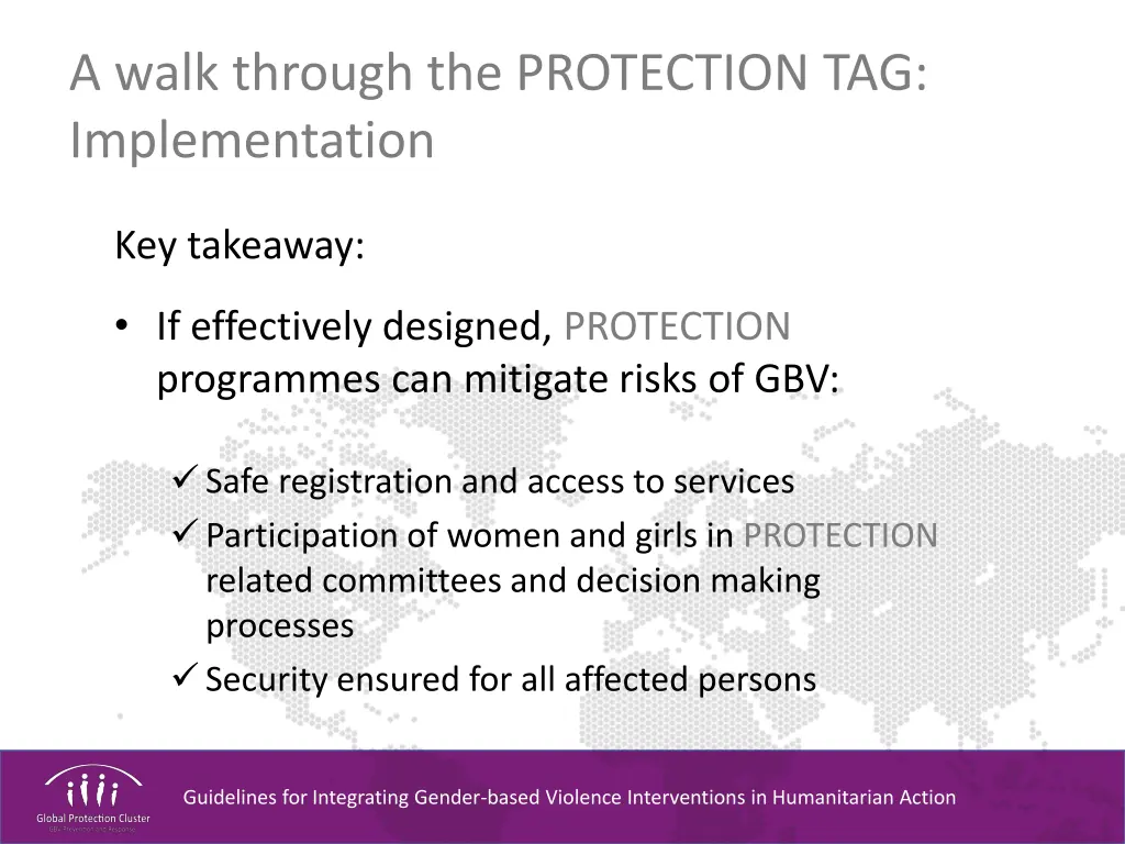 a walk through the protection tag implementation