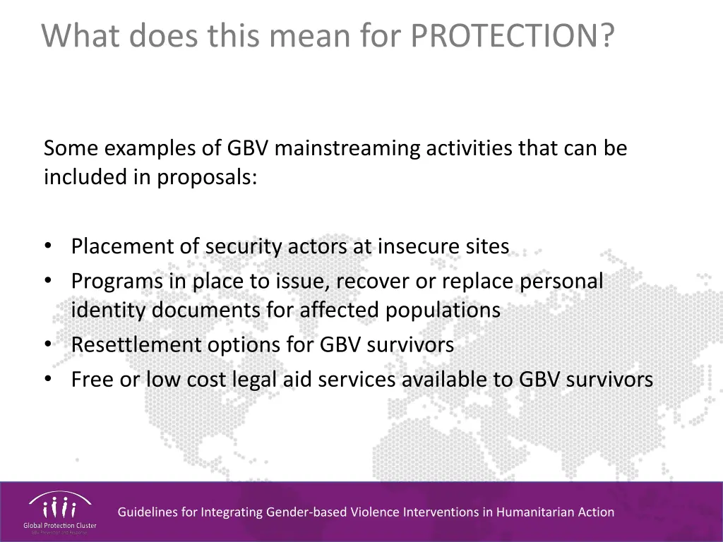 what does this mean for protection 3