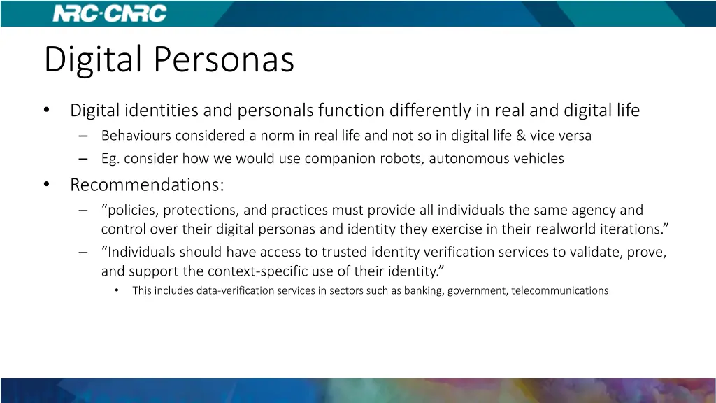 digital personas