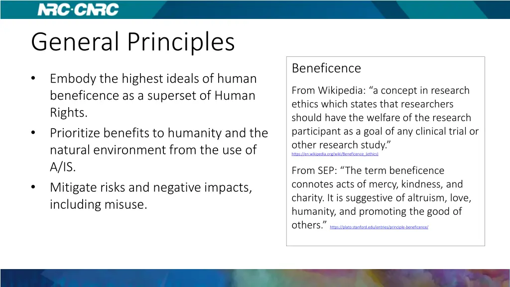 general principles