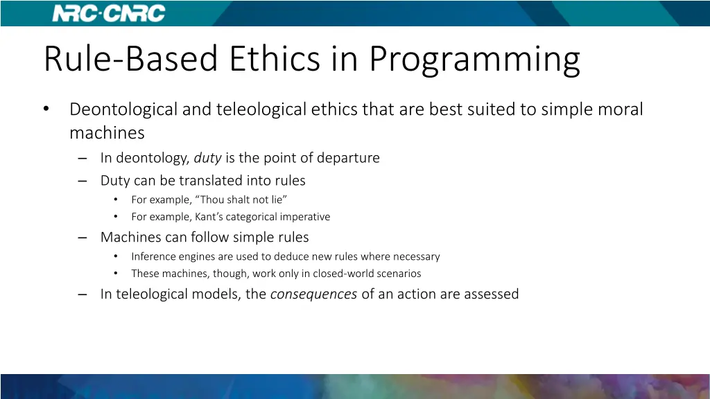 rule based ethics in programming