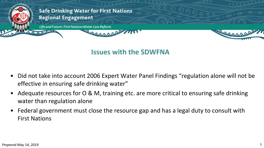 issues with the sdwfna