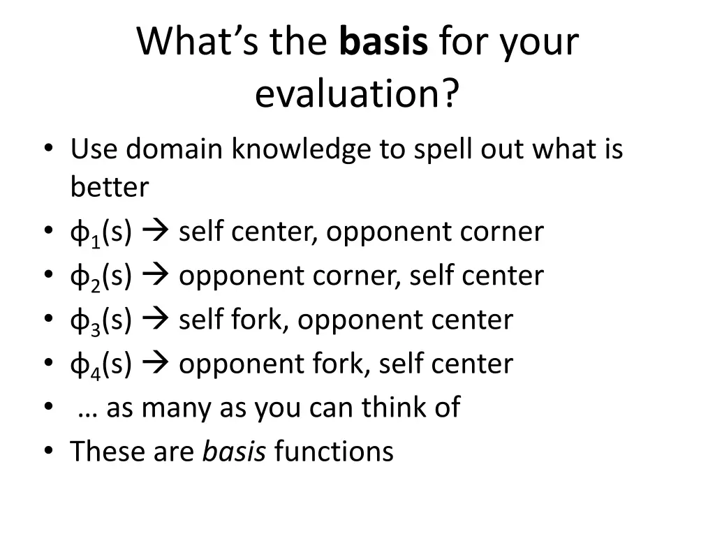 what s the basis for your evaluation use domain