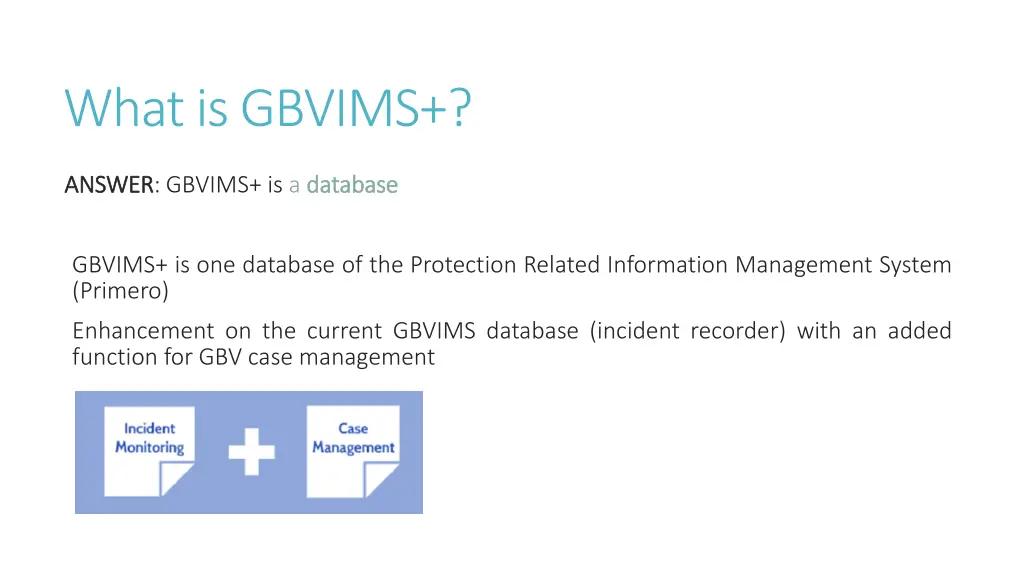 what is gbvims
