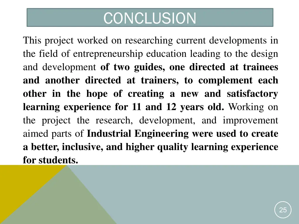conclusion