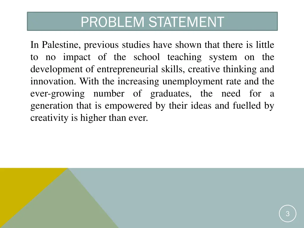 problem statement