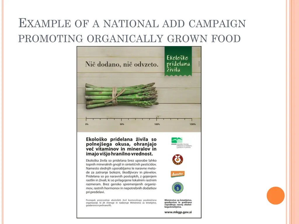 e xample of a national add campaign promoting