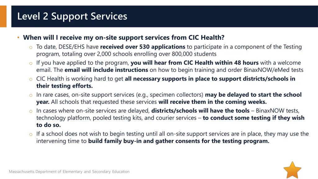 level 2 support services