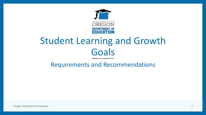 student learning and growth goals