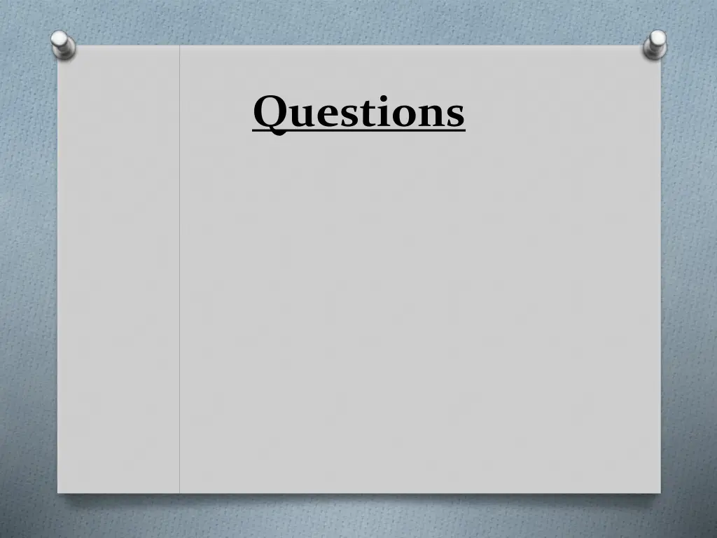 questions