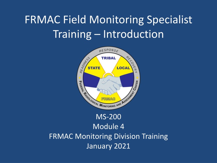 frmac field monitoring specialist training