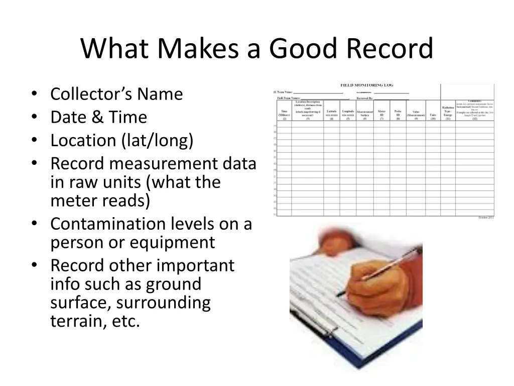 what makes a good record