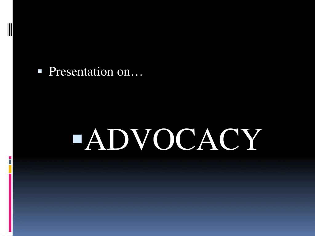presentation on