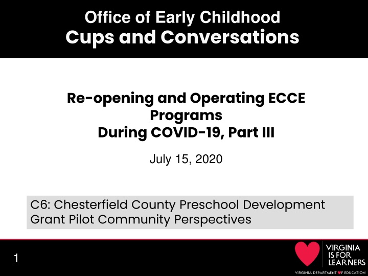office of early childhood cups and conversations