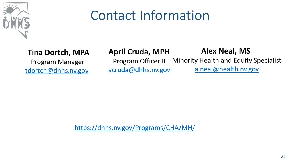 contact information