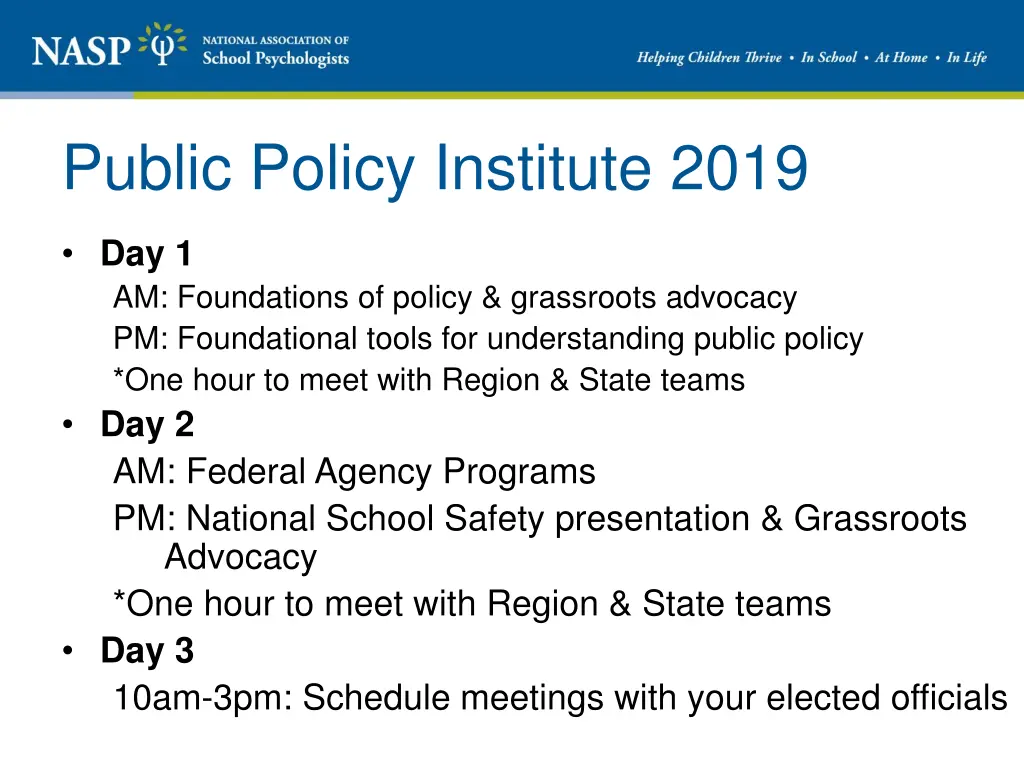 public policy institute 2019