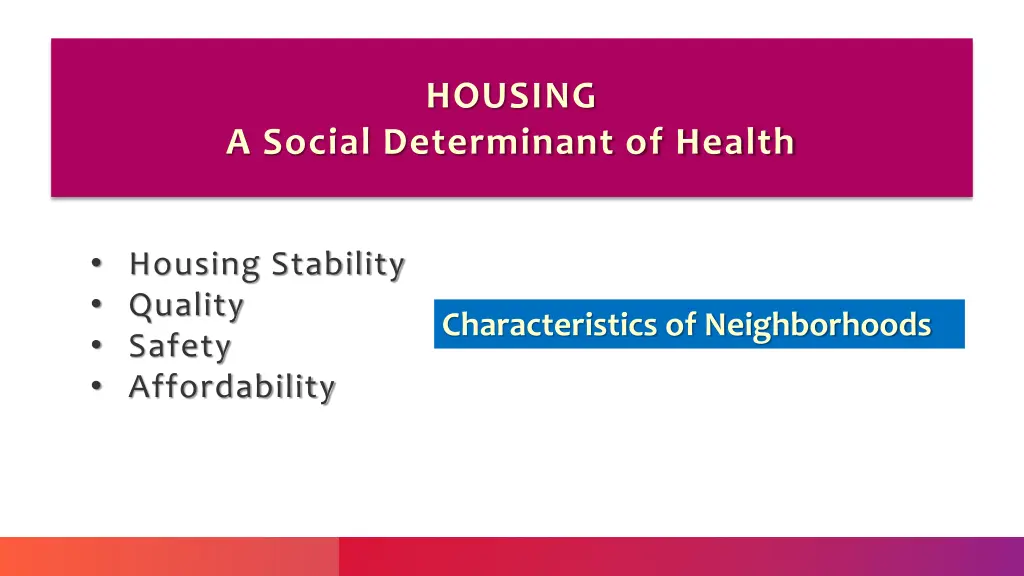 housing