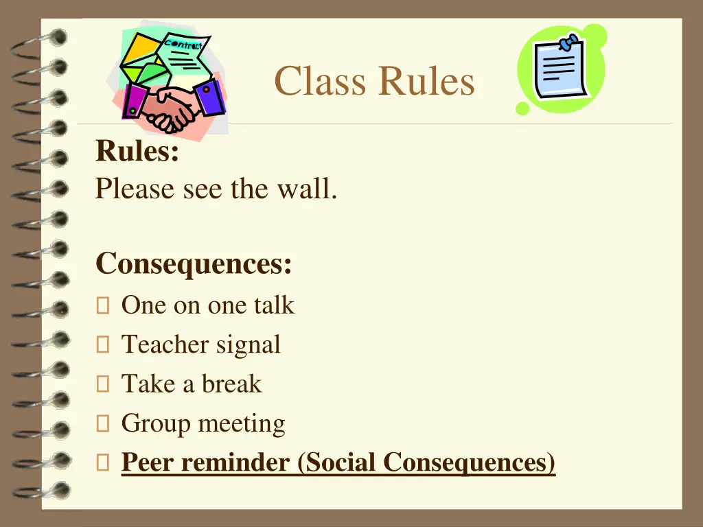 class rules