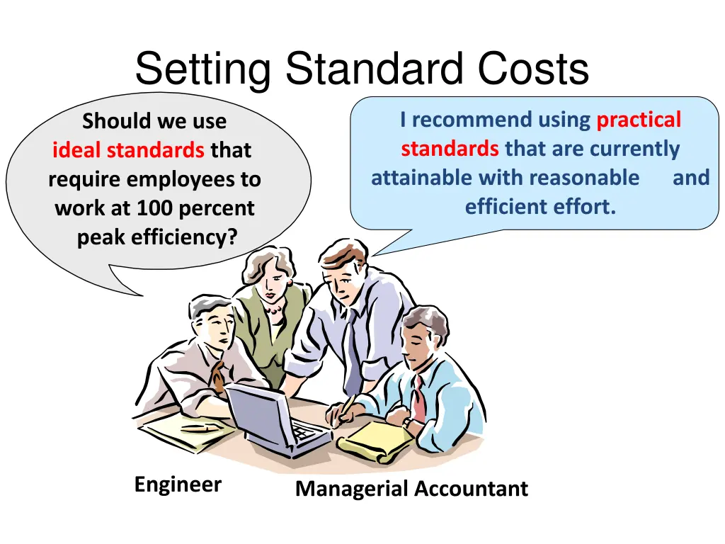 setting standard costs 1