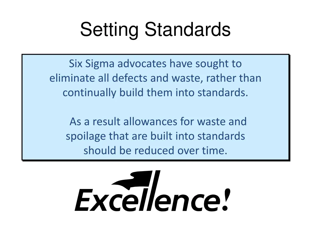 setting standards