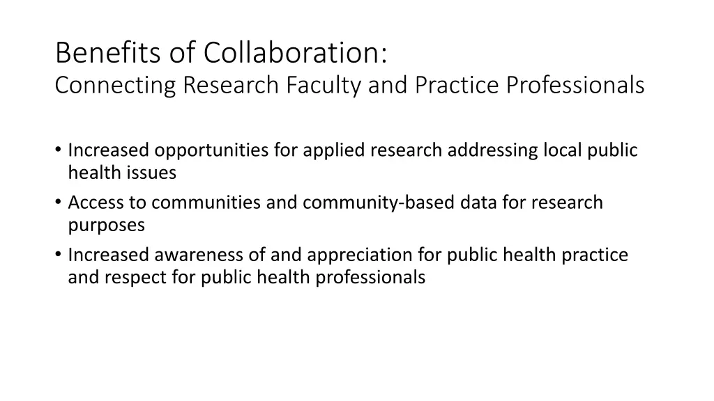 benefits of collaboration connecting research