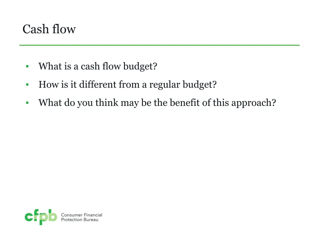 cash flow