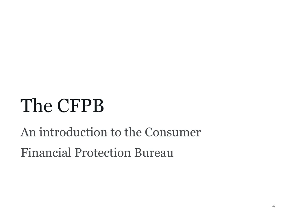 the cfpb