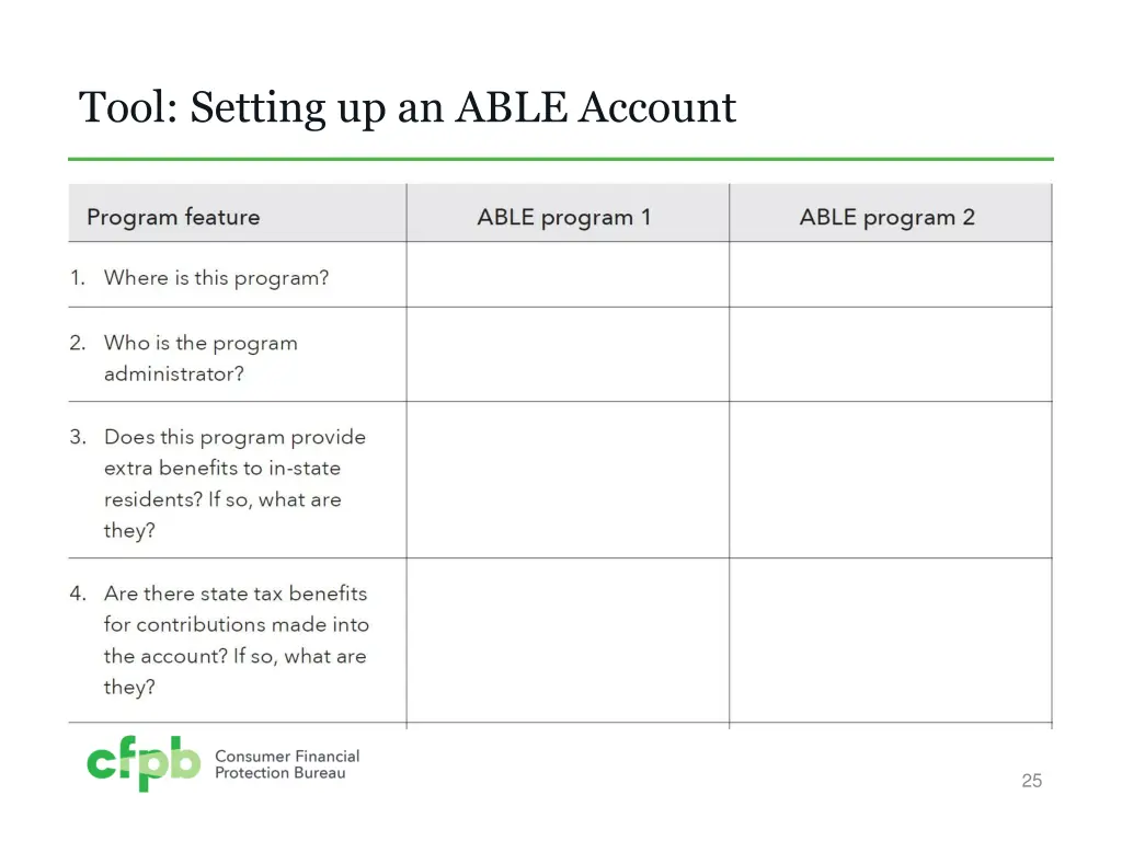 tool setting up an able account 1