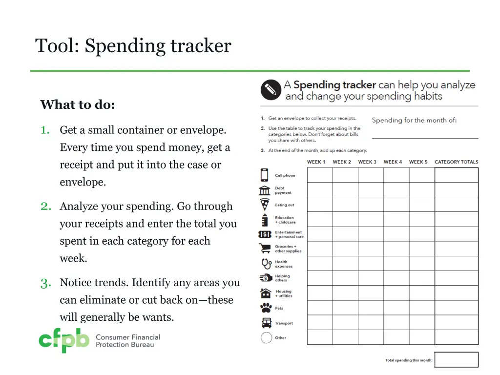 tool spending tracker
