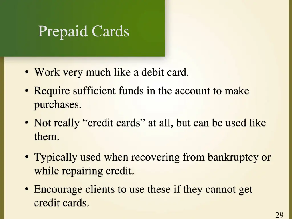 prepaid cards