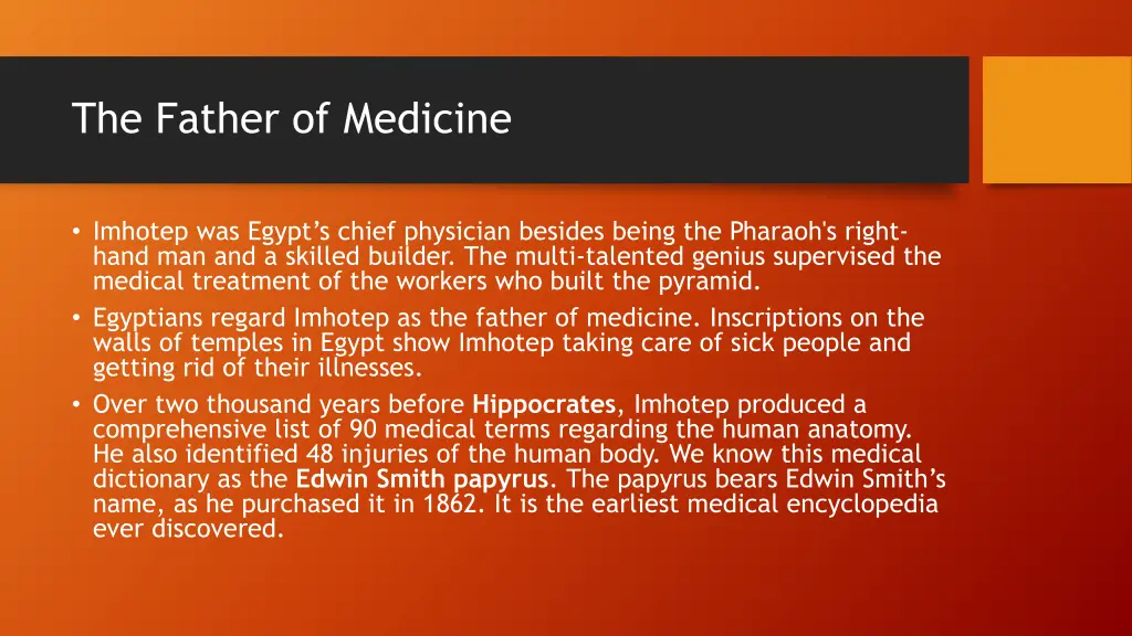 the father of medicine