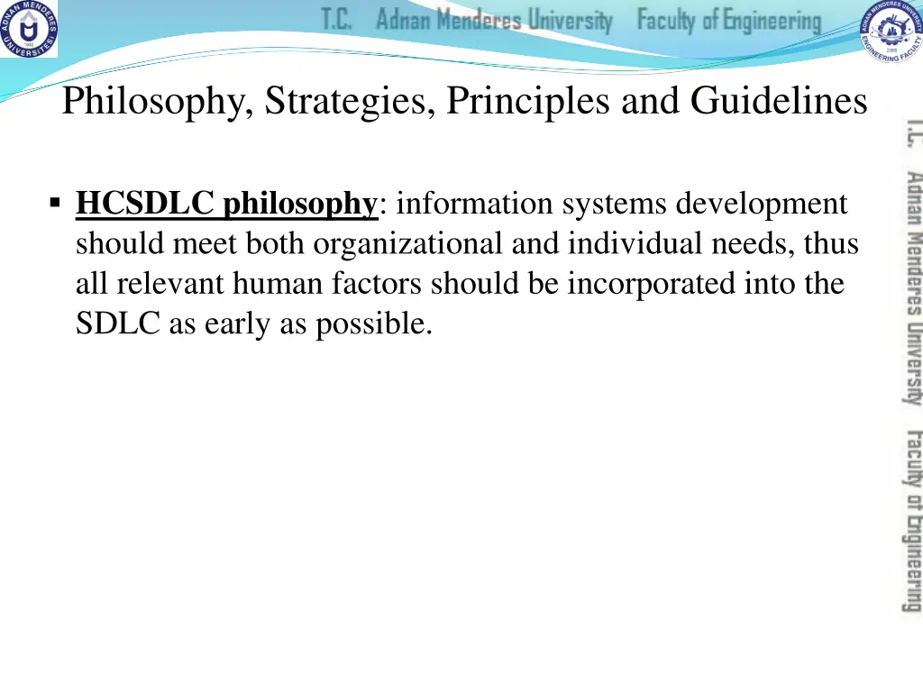 philosophy strategies principles and guidelines