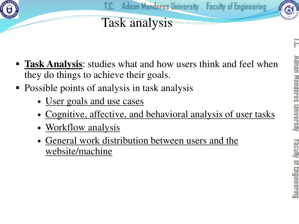 task analysis