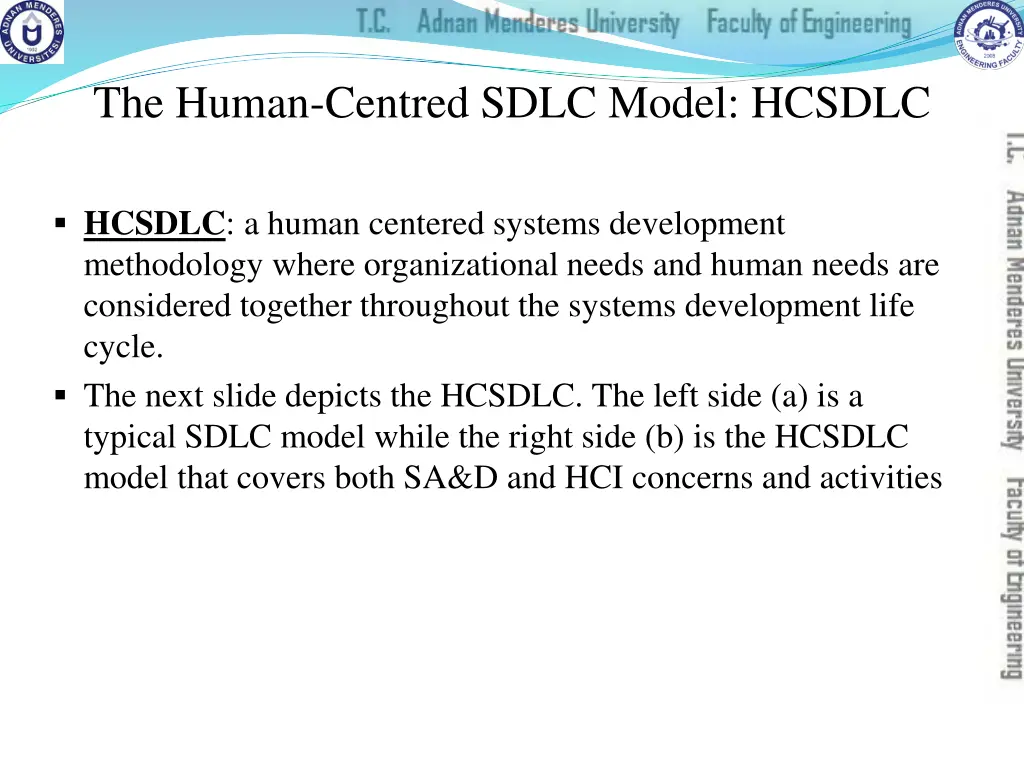 the human centred sdlc model hcsdlc
