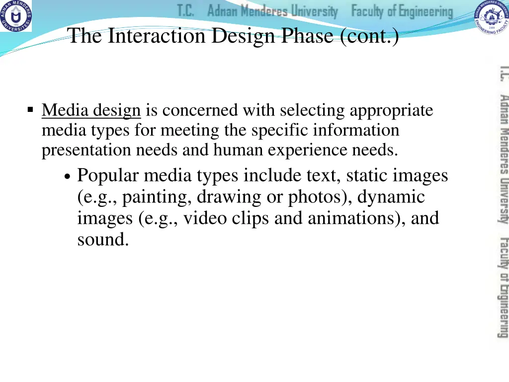 the interaction design phase cont 1
