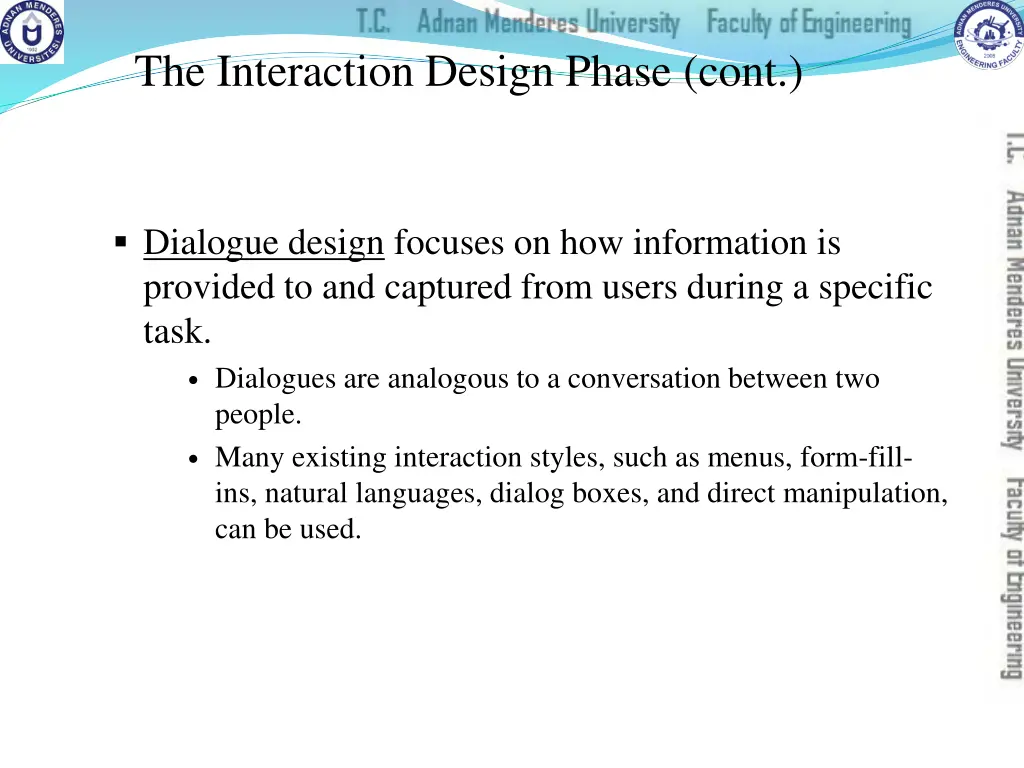 the interaction design phase cont 2