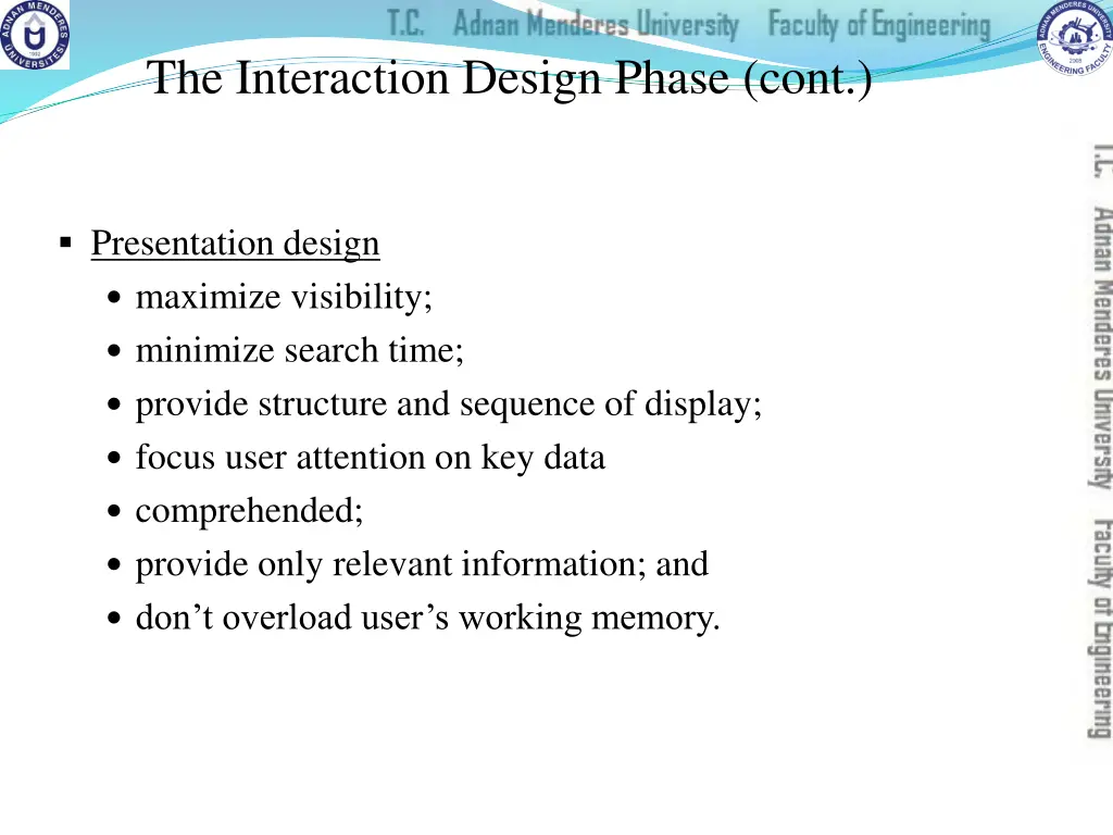 the interaction design phase cont 3