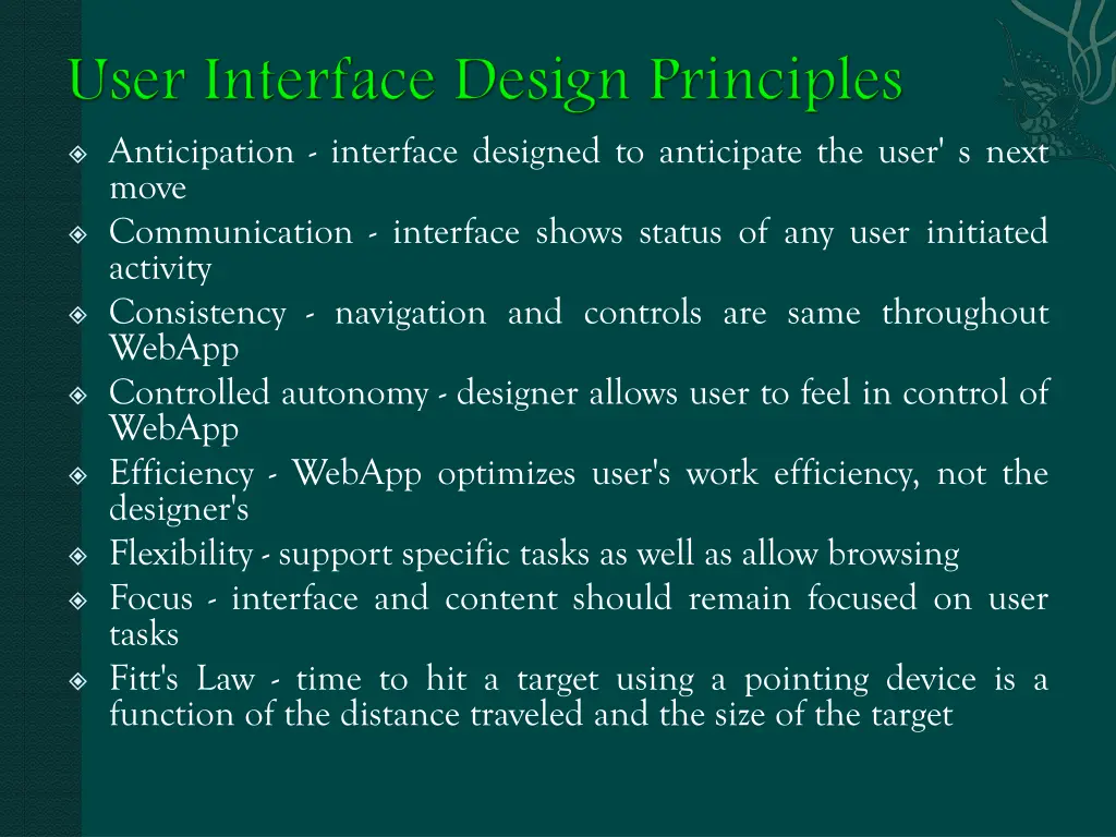 anticipation interface designed to anticipate