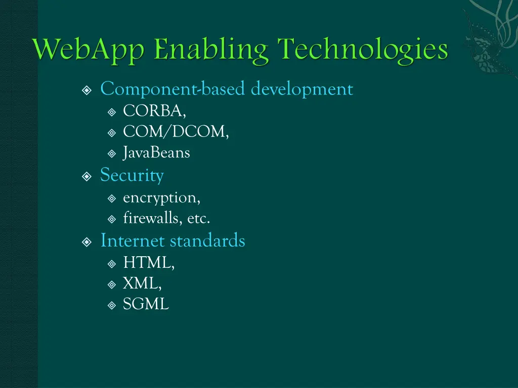 component based development corba com dcom