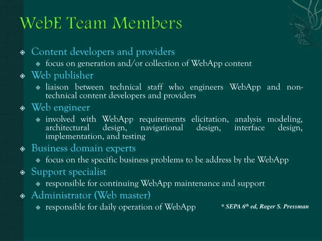 content developers and providers focus