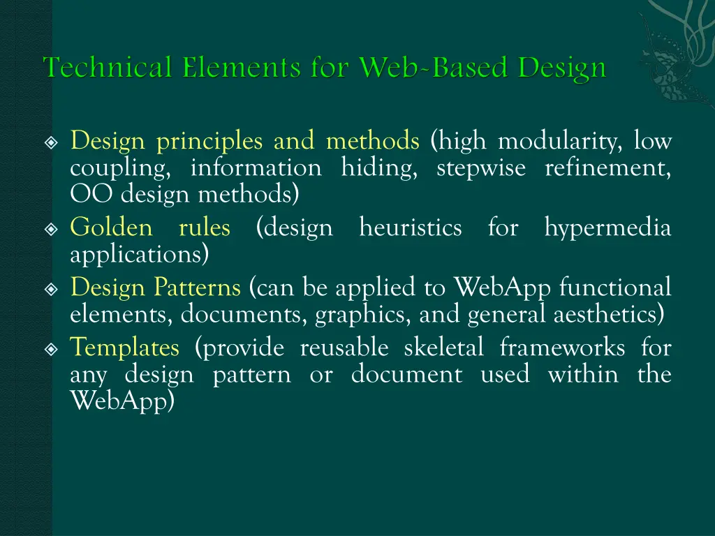 design principles and methods high modularity
