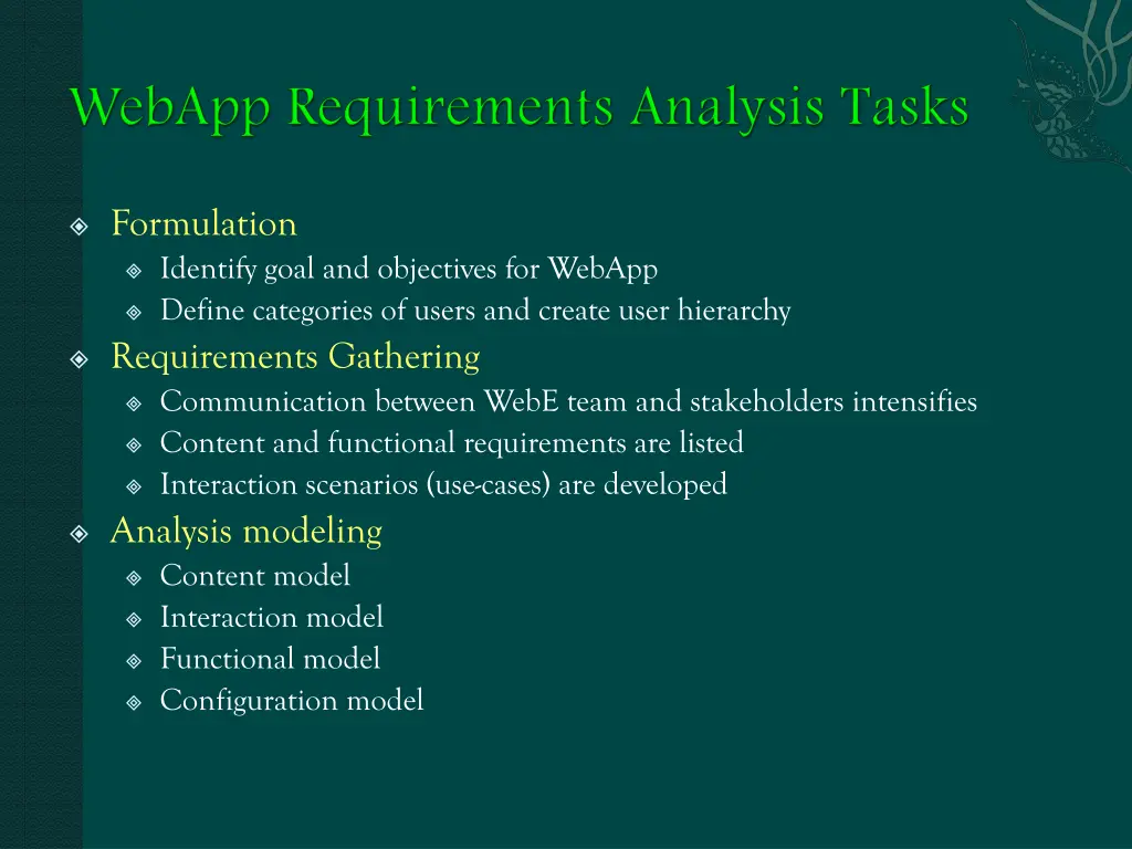 formulation identify goal and objectives