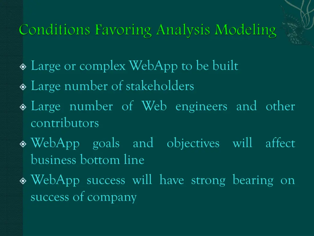 large or complex webapp to be built