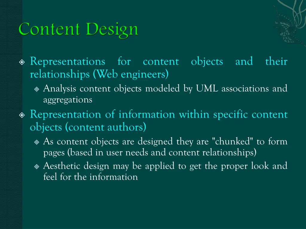 representations relationships web engineers