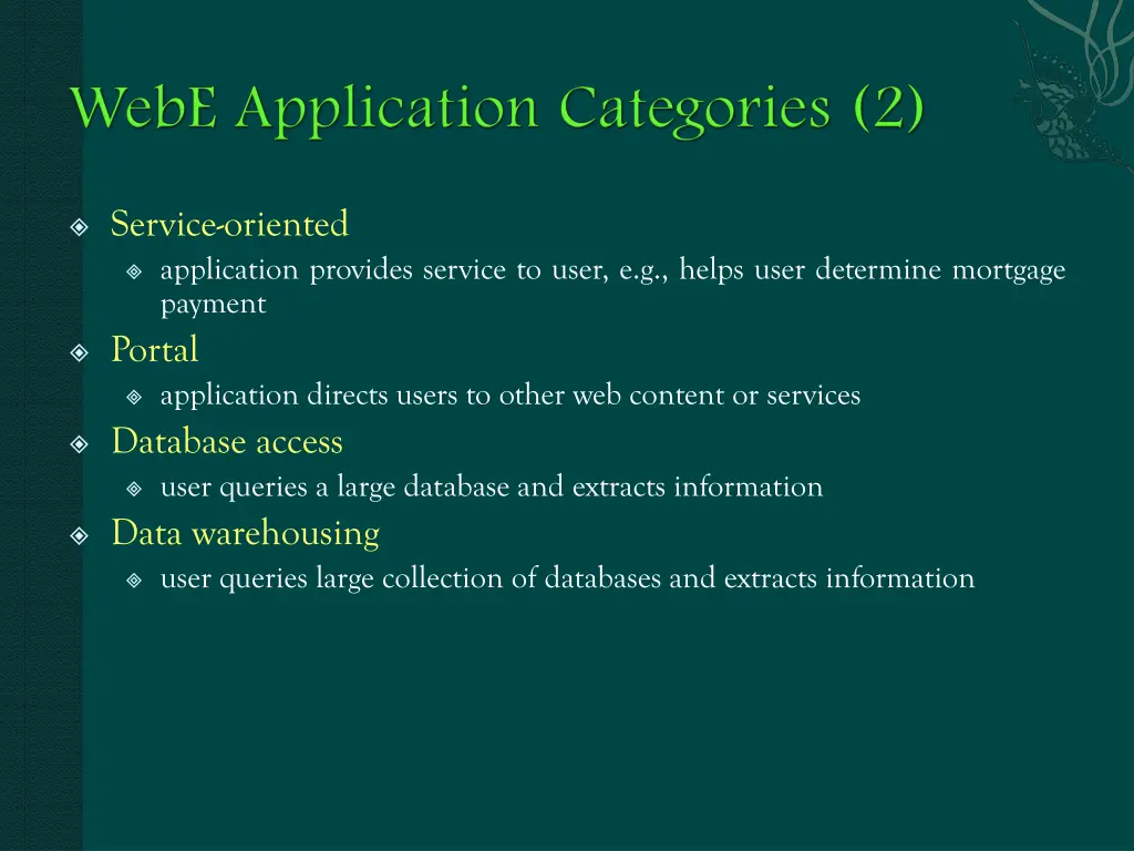 service oriented application provides service