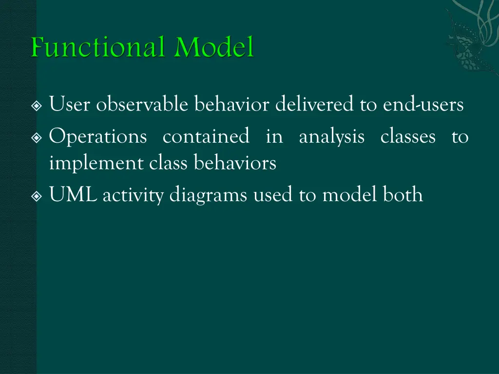 user observable behavior delivered to end users