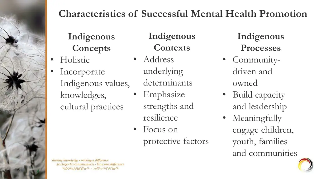 characteristics of successful mental health