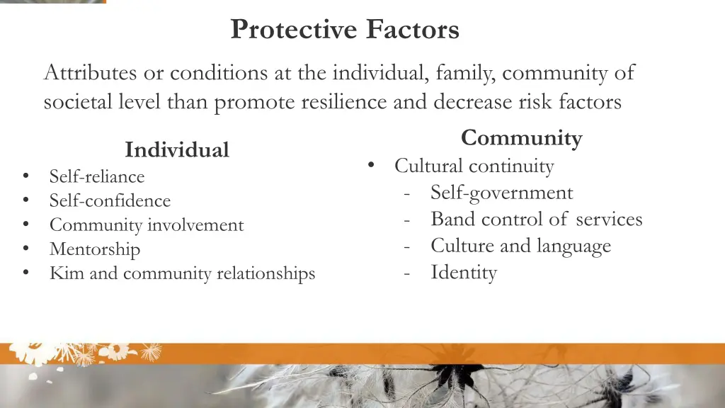 protective factors