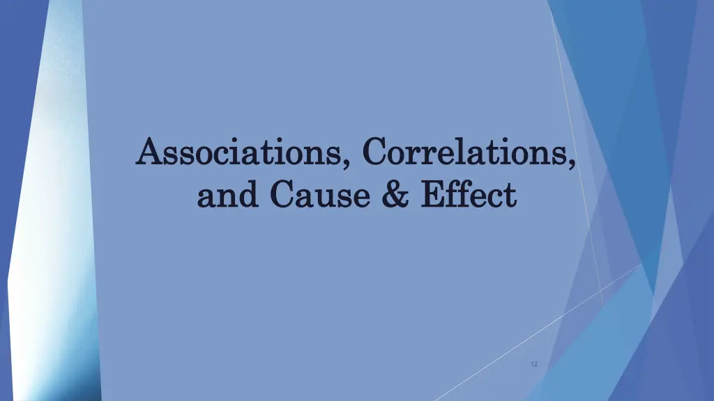 associations correlations associations