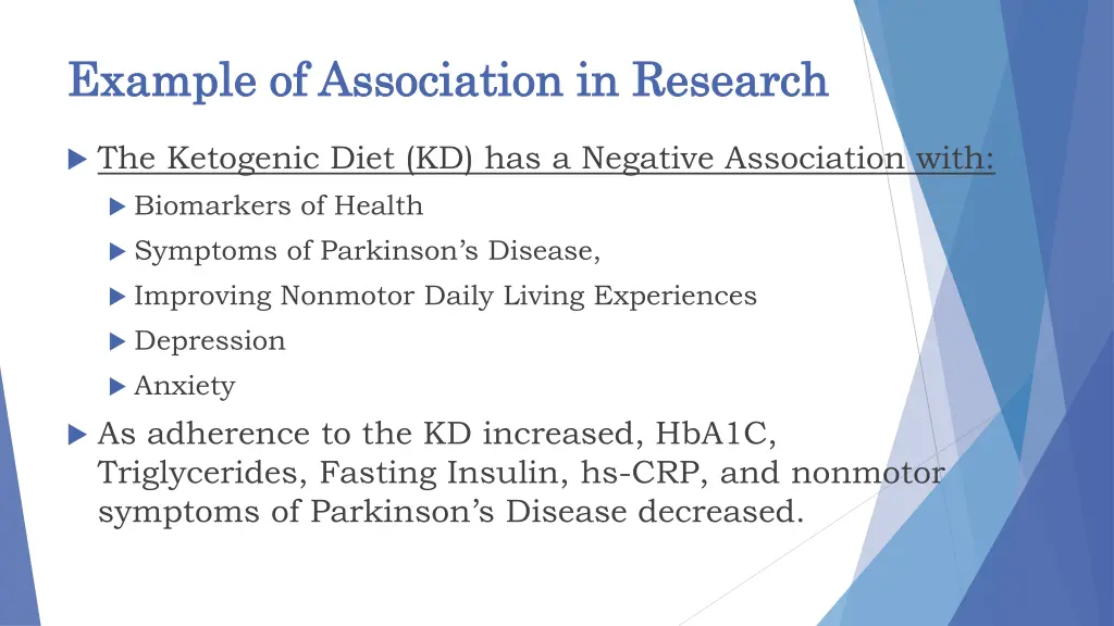 example of association in research example